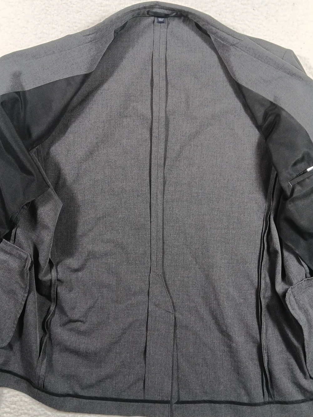 J Crew Blazer Mens 46r Gray Thompson Performance Suit Jacket Slim Fit 2 Button